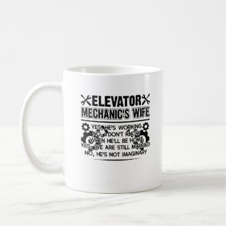 De Café Caneca da esposa do mecânico do elevador