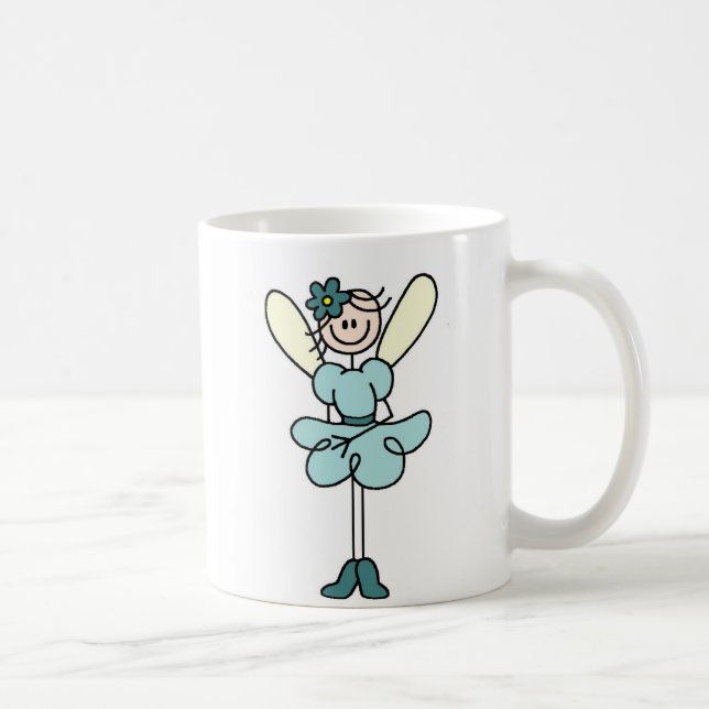 De Café Caneca da Fada Anjo Verde (Direita)