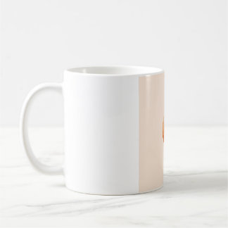 De Café Caneca da Fase Lunar em Aquarela Suave - Terracota