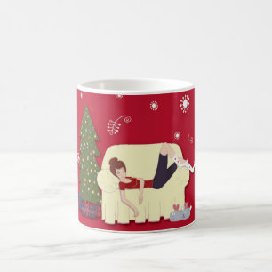 De Café Caneca da felicidade do Natal