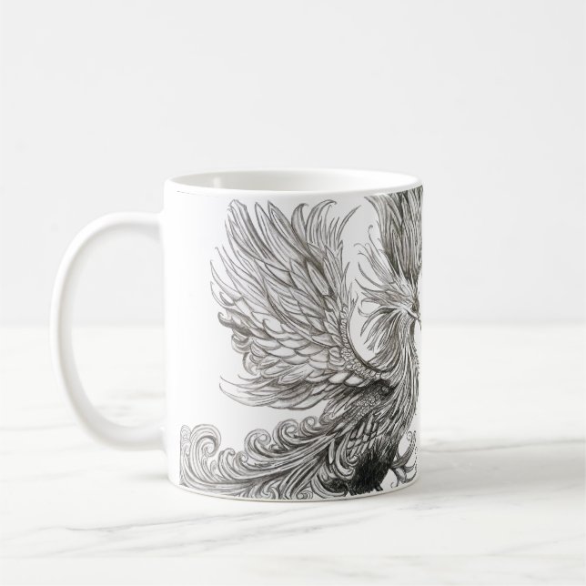 De Café Caneca da Fênix Mitológica (Esquerda)