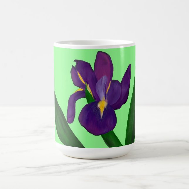 De Café Caneca da flor da íris (Centro)