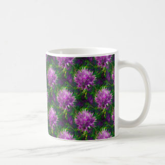 De Café Caneca da flor do cebolinho