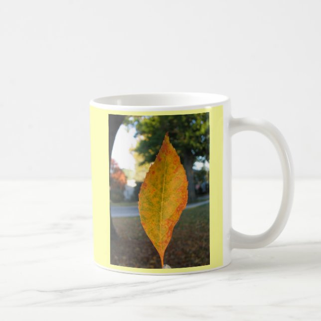 De Café Caneca da folha do outono (Direita)