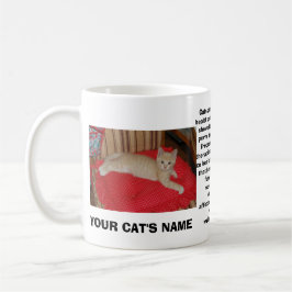 De Café Caneca da foto do seu gato - personalizada