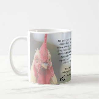 De Café Caneca da galinha do destino