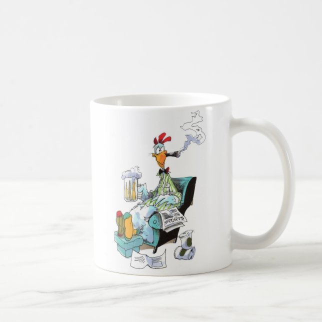 De Café Caneca da galinha doméstica (Direita)