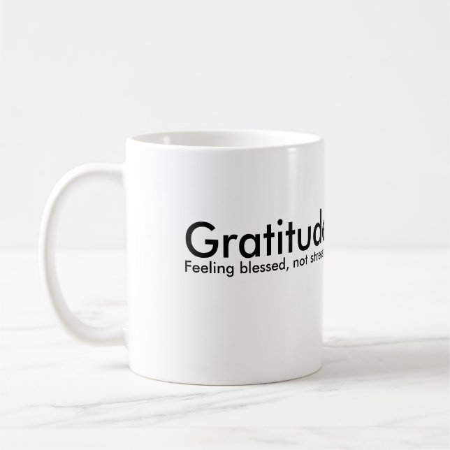 De Café Caneca da gratitude (Esquerda)