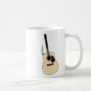 De Café Caneca da guitarra acústica