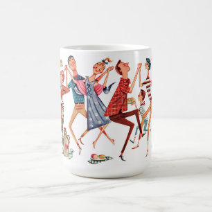 De Café Caneca da ilustração do partido do vintage