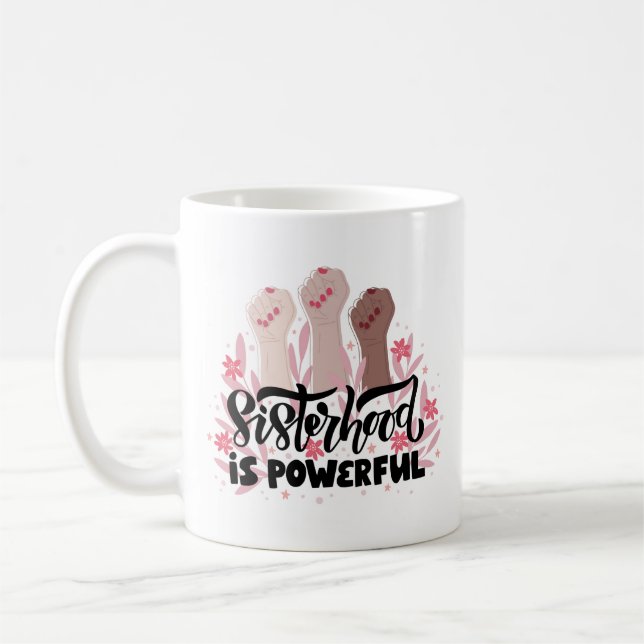 De Café Caneca da Irmandade Feminina Empoderada (Esquerda)
