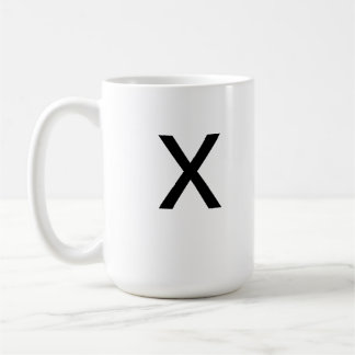 De Café Caneca da letra X
