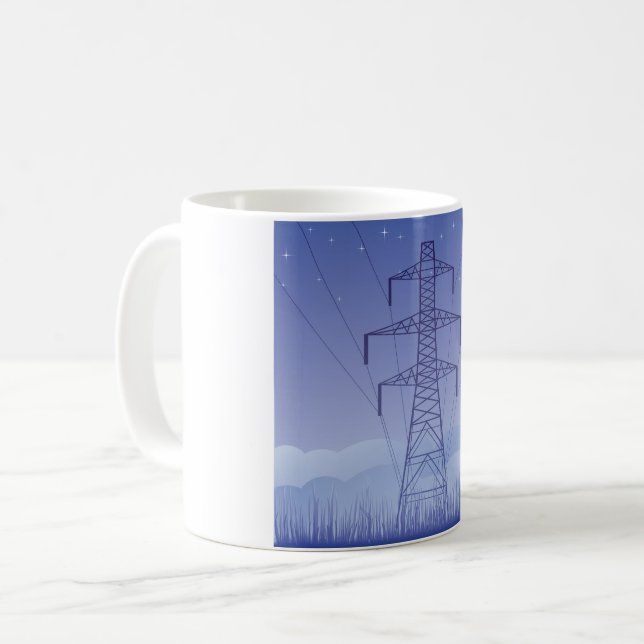 De Café Caneca da linha eléctrica da torre (Frente Esquerda)