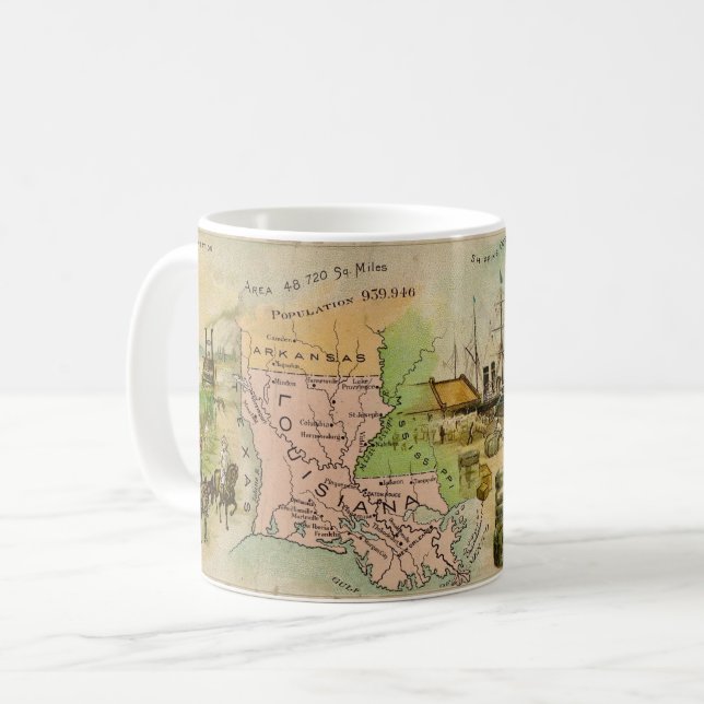 De Café Caneca da Louisiana do século XIX (Frente Esquerda)