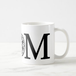 De Café Caneca da mamã - preto & branco