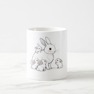 De Café Caneca da Mamãe Coelha e Bebês