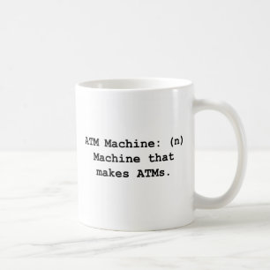 De Café Caneca da máquina do ATM