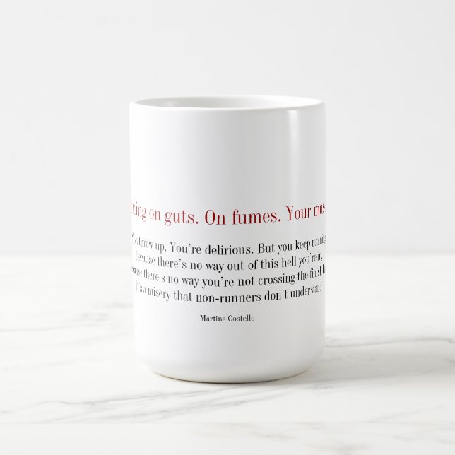 De Café Caneca da maratona - você está funcionando na (Centro)