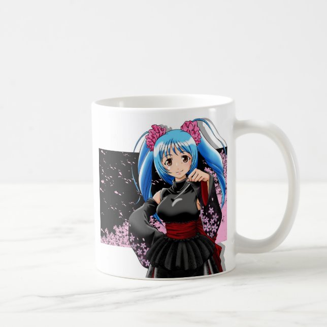 De Café Caneca da menina do Anime (Direita)