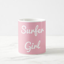 Caneca da menina do surfista