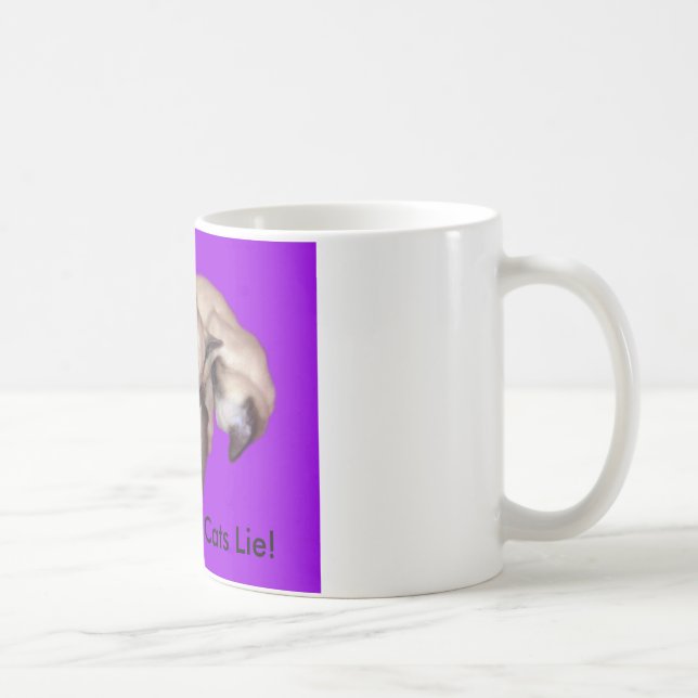 De Café Caneca da mentira dos gatos do sono do gato (Direita)