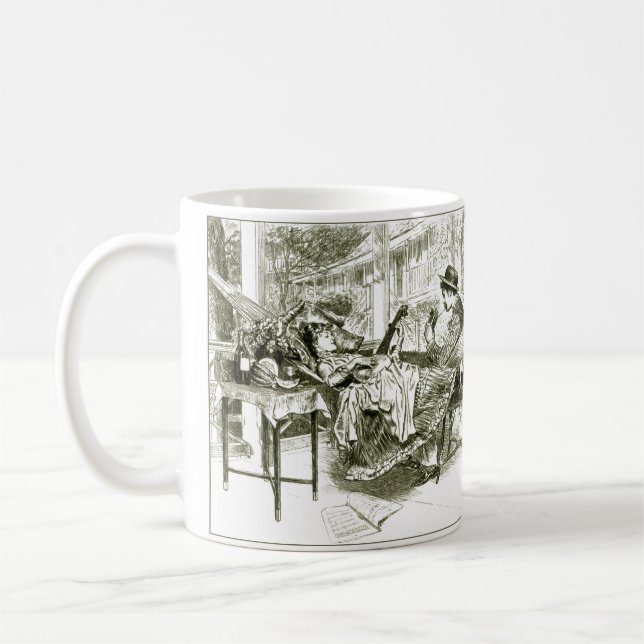 De Café Caneca da noite do verão (Esquerda)
