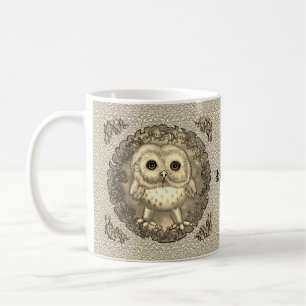 De Café caneca da nova lua Bebê Coruja