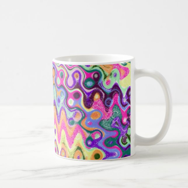 De Café Caneca da onda do ziguezague (Direita)