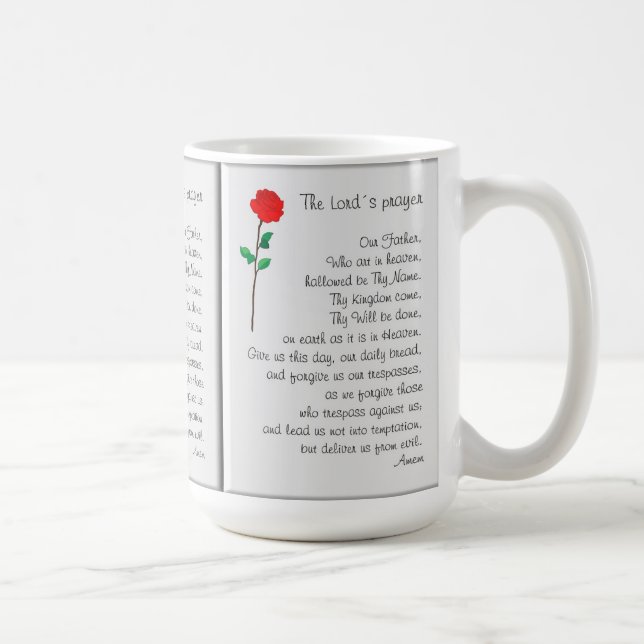 DE CAFÉ CANECA DA ORAÇÃO DO SENHOR (Direita)