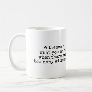 De Café Caneca da paciência
