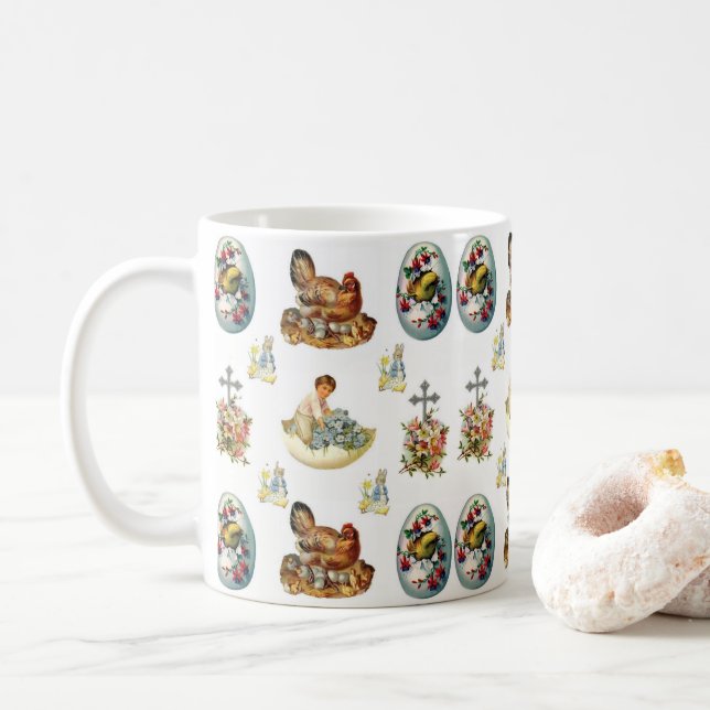 De Café Caneca da Páscoa (Com Donut)