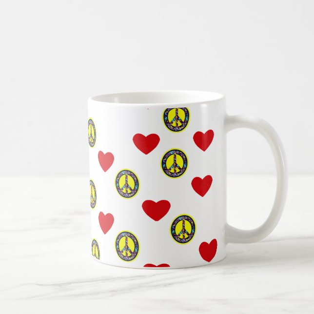 De Café Caneca da paz & do amor (Direita)