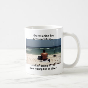 De Café Caneca da pesca da linha ténue