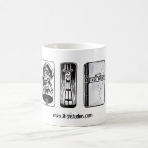 De Café Caneca da praia do oceano