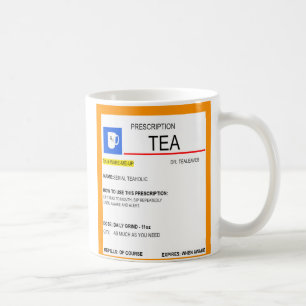 De Café Caneca da prescrição do chá para amantes do ch