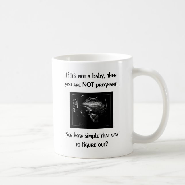 De Café caneca da Pro-vida (ultra-som do bebê) (Direita)