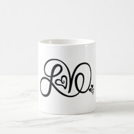 De Café Caneca da rotulação do amor