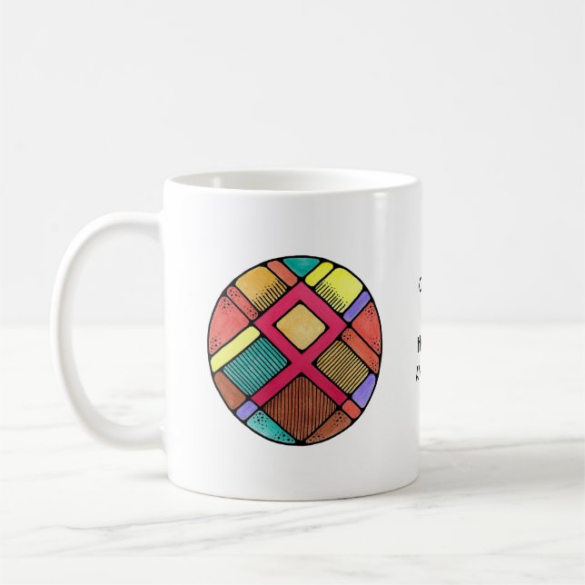 De Café Caneca da Runa Othala Art Nouveau – LAR & ASCENDÊN (Esquerda)