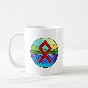 De Café Caneca da Runa Othala Art Nouveau – LAR & ASCENDÊN