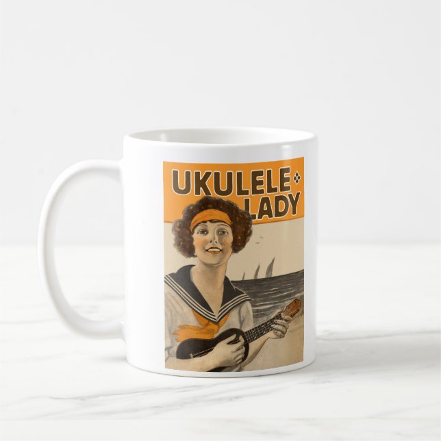 De Café Caneca da senhora #2 do Ukulele (Esquerda)