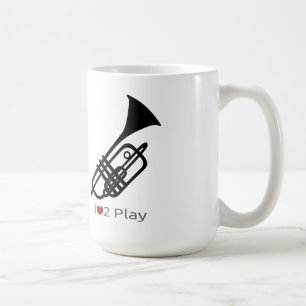 De Café Caneca da silhueta da trombeta