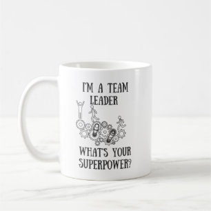 De Café Caneca da superpotência do líder da equipa