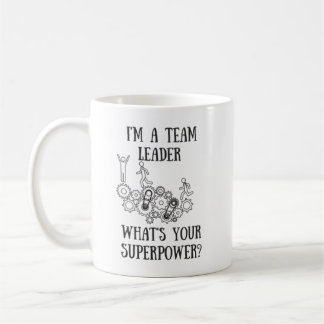 De Café Caneca da superpotência do líder da equipa