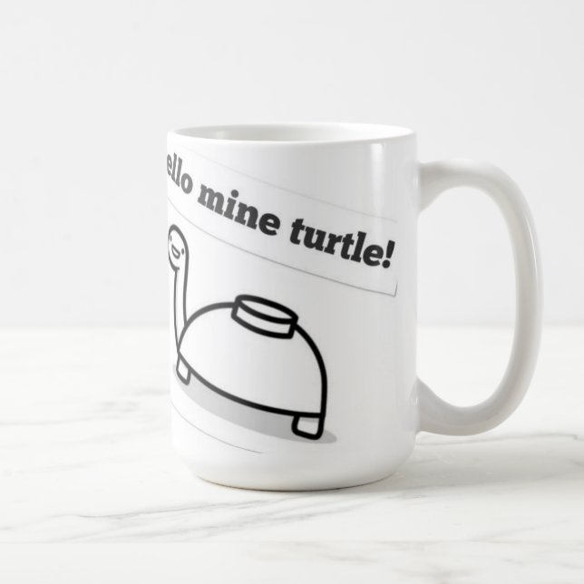 De Café Caneca da tartaruga da mina (Direita)