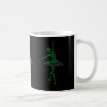 Caneca da tipografia: Bailarina