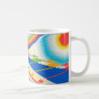 De Café Caneca da tira do por do sol