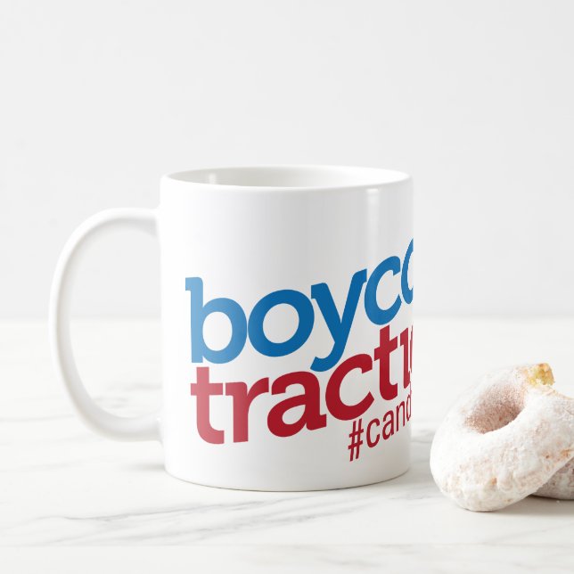 De Café Caneca da tração do boicote (Com Donut)