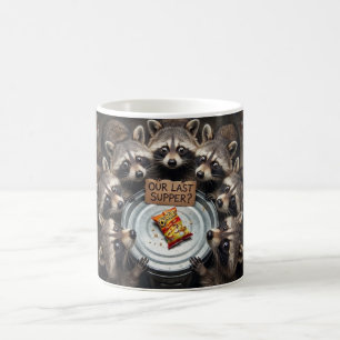 De Café Caneca da Última Ceia do Guaxinim Engraçado na Lix