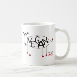 De Café Caneca da vaca do Vegan
