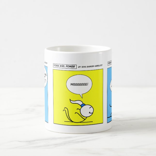 De Café Caneca da variedade do poder da menina da ioga (Centro)